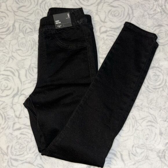 NWT. Express skinny high rise super soft knit black pull on skinny jean. Sz S - Picture 8 of 15